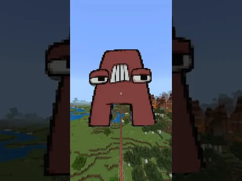 Minecraft Flying Through Alphabet Lore A to Z (Ultra Fast!) #minecraft #alphabetlore #shorts