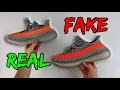 REAL VS FAKE ADIDAS YEEZY 350 V2 BELUGA REFLECTIVE SNEAKER COMPARISON