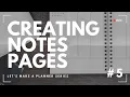 Creating Notes Pages Lined Dot Grid To-Dos More - Episode 5