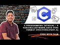 C Programming Variables Keywords Data Types Format Specifiers Explained part-2 -