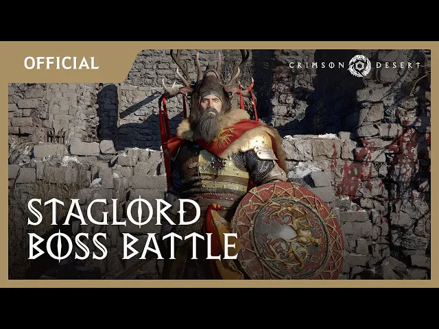 Crimson Desert – Staglord Boss Battle Gameplay | gamescom 2024