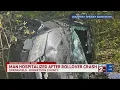 Man hospitalized after rollover crash in Springfield