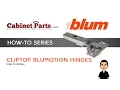 How to Install and Adjust a Blum Cliptop 110 degree Blumotion Hinge - Cabinetparts com