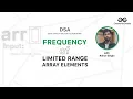 Frequency of Limited Range Array Elements DSA Programming Tutorials GeeksforGeeks