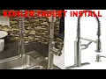 HOW TO INSTALL A KOHLER KITCHEN FAUCET UNBOXING AND COMPLETE INSTALL STEP BY STEP