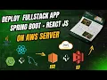 Spring Boot ReactJS MySQL Project Deployment on AWS in One Grocery App with AWS EC2 S3