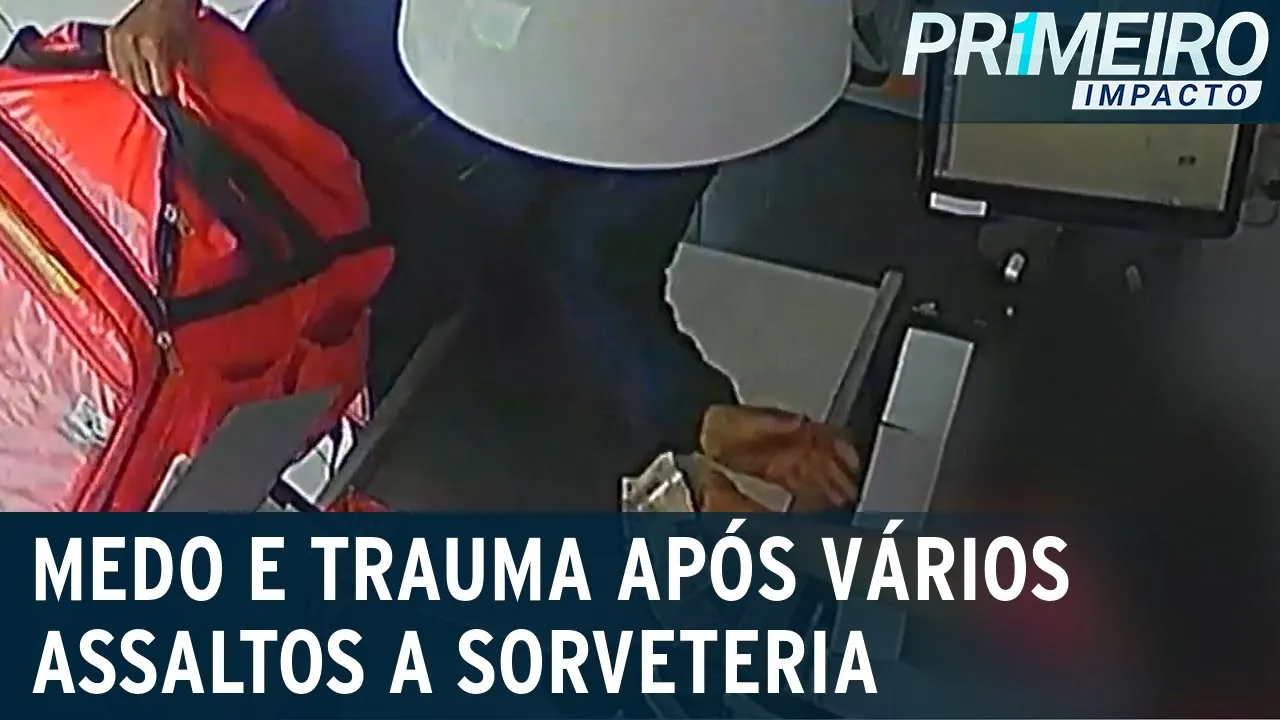 Sorveteria é assaltada várias vezes e crimes espalham medo e traumas | Primeiro Impacto (12/05/23)
