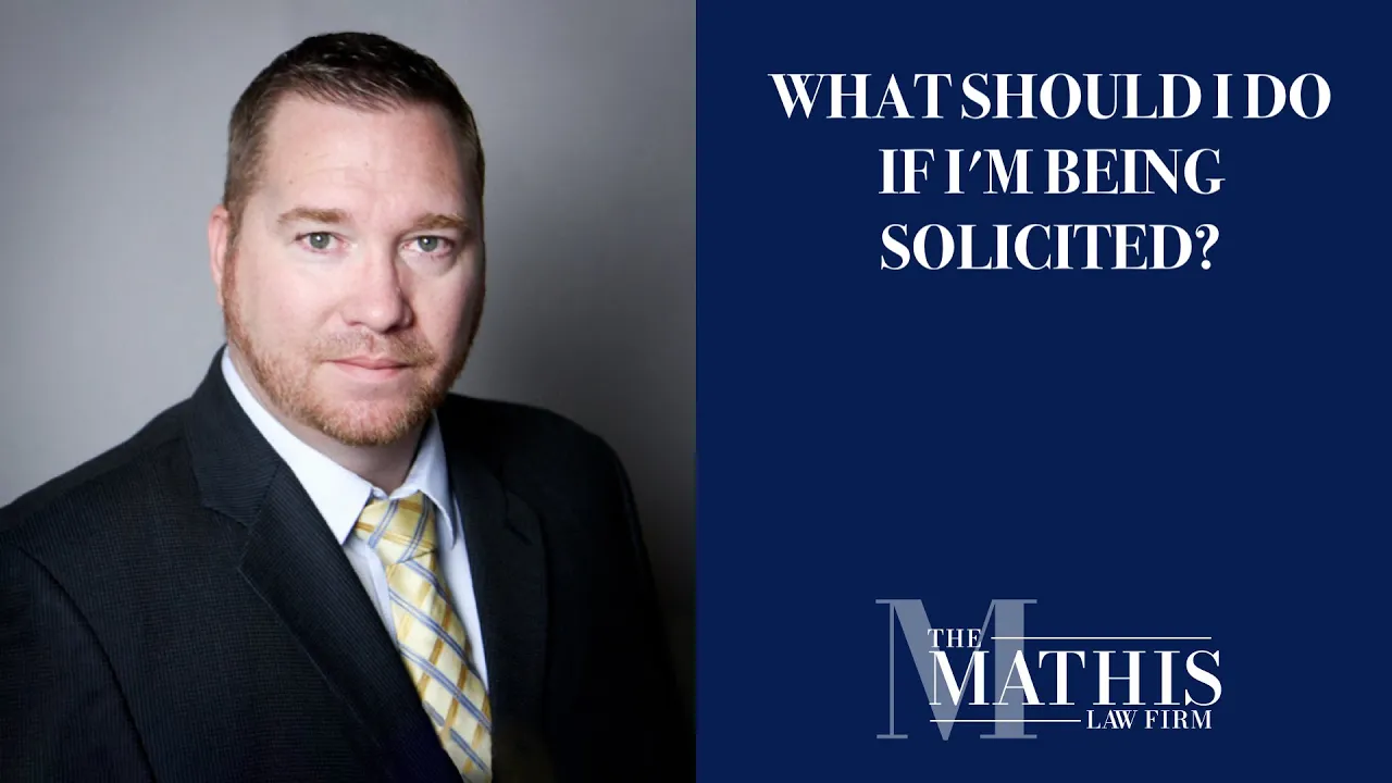 What should I do if I'm being solicited?