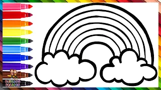 How To Draw A Rainbow Drawings and Coloring for Kids