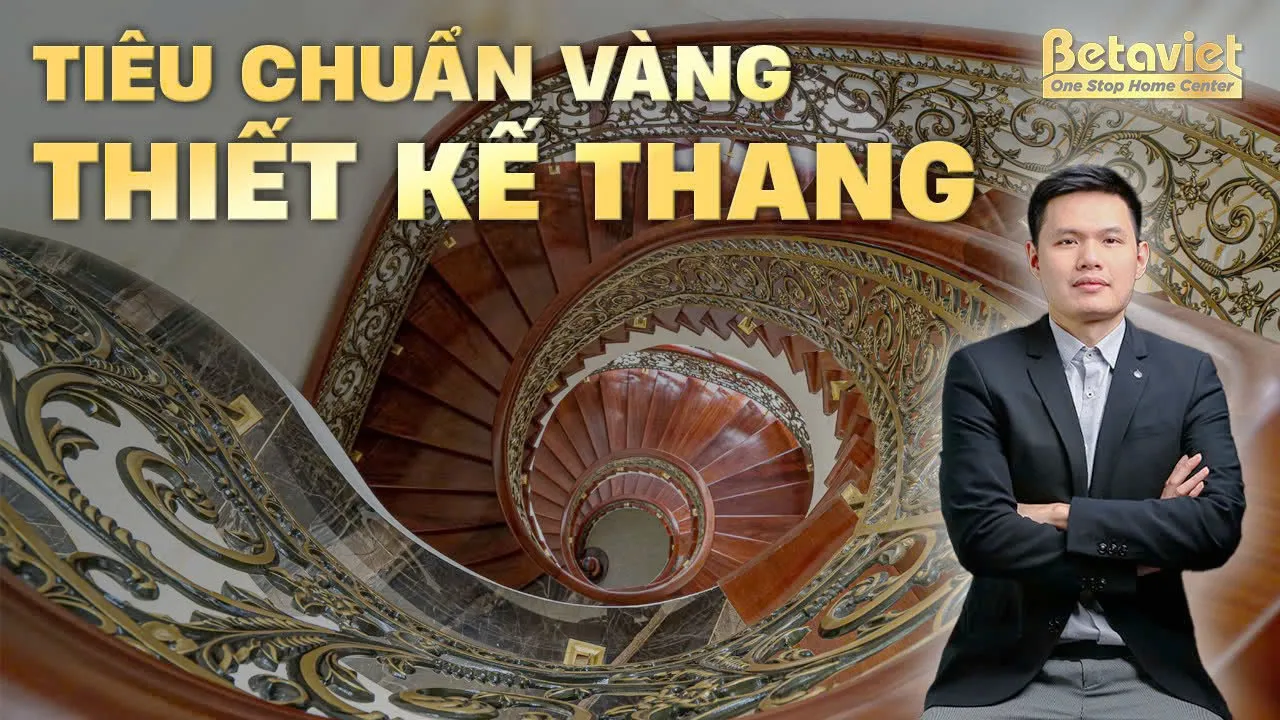 Tiết lộ tiêu chuẩn vàng trong thiết kế cầu thang biệt thự
