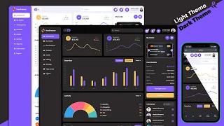 Responsive Admin Dashboard Using HTML CSS And JavaScript