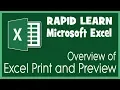 Rapid Learning Excel Print and Print Overview Microsoft Excel Course