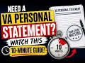 Need a VA Personal Statement Watch This 10-Minute Guide