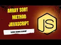 JavaScript sort Method Explained with Easy Examples JavaScript Array sort