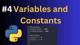 Tutorial Variables and Constants Python