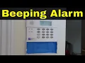 How To Stop A Beeping Alarm System-Old Unmonitored Alarm System Tutorial