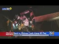 Semi-Truck Overturns After Collision With Minivan On 60 Freeway In Montebello