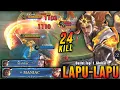 Download Lagu 24 Kills + 2x MANIAC!! Insane DMG Lapu Lapu Monster EXP Laner - Build Top 1 Global Lapu Lapu ~ MLBB