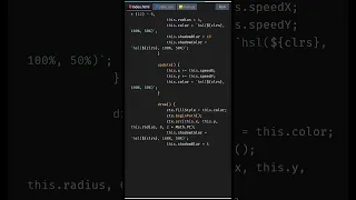 Create Particles Burst Canvas using JavaScript html 5 canvas
