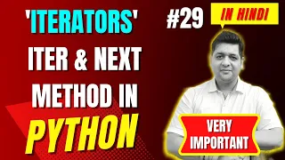 Iterators in Python Complete Python Tutorial For Beginners in Hindi With Notes