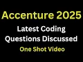 Accenture Coding Questions 2026 Accenture Actual Coding Questions One Shot