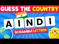 Can You Guess The Country by Scrambled Letters