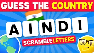 Can You Guess The Country by Scrambled Letters