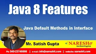 Java 8 Features Java Default Methods in Interface by Mr Satish Gupta