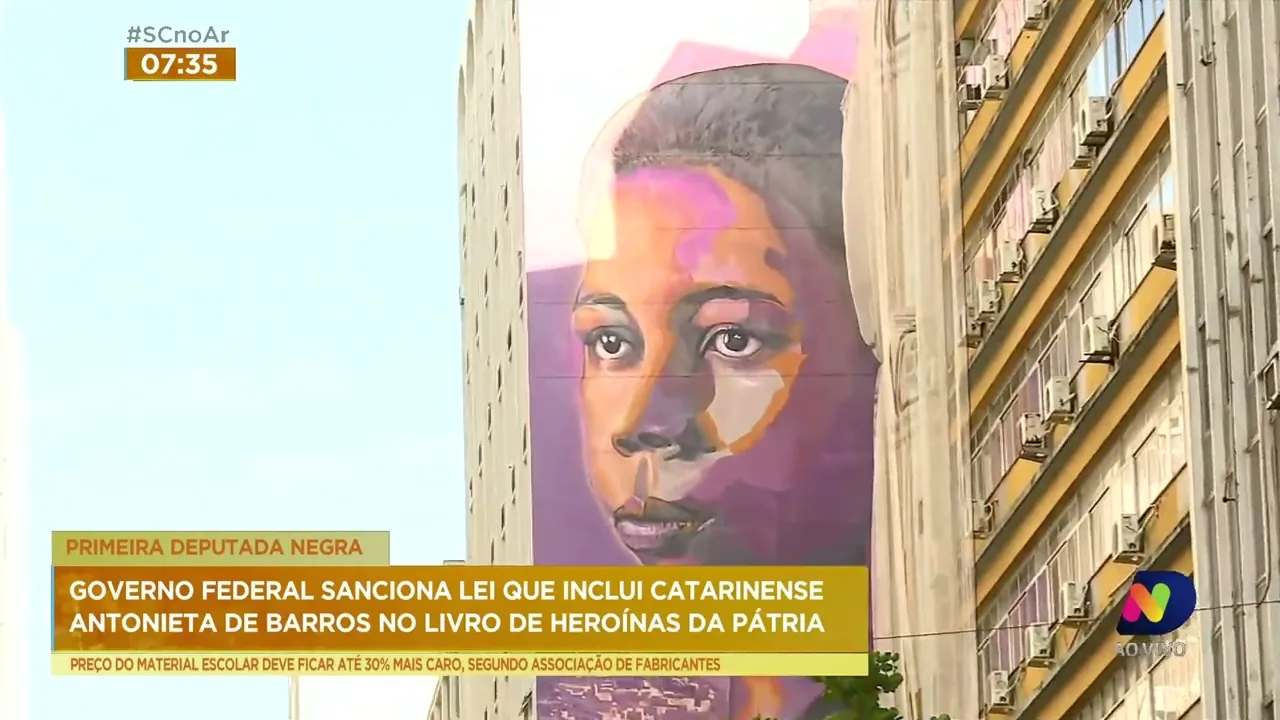 Governo federal aprova lei que inclui catarinense Antonieta de Barros no livro de Heroínas da Pátria