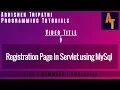 Registration page in servlet