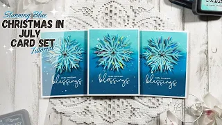 Stunning Blue Snowflake Christmas Card Tutorial