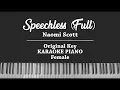 Download Lagu Speechless Full From Alladin FEMALE KARAOKE PIANO INSTRUMENTAL COVER Naomi Scott
