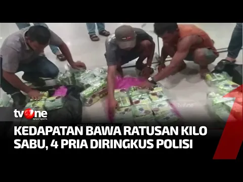 Penyelundupan 176 Kg Sabu Asal Malaysia Digagalkan Polisi
