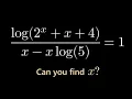 Download Lagu Can You Solve This Log Eqn? It's Easier Than it Looks!