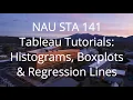 STA 141 Creating Histograms and Boxplots in Tableau