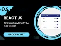 React JS - Iterate and render with the map function