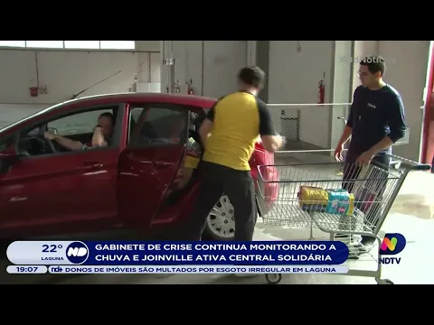 Joinville ativa a central solidária durante o período de chuva