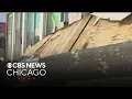 Severe storms leave wind damage flooded roads across Chicago area