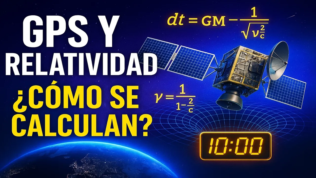 CÓMO se CALCULAN las CORRECCIONES RELATIVISTAS al GPS. CURSO RELATIVIDAD GENERAL DE EINSTEIN