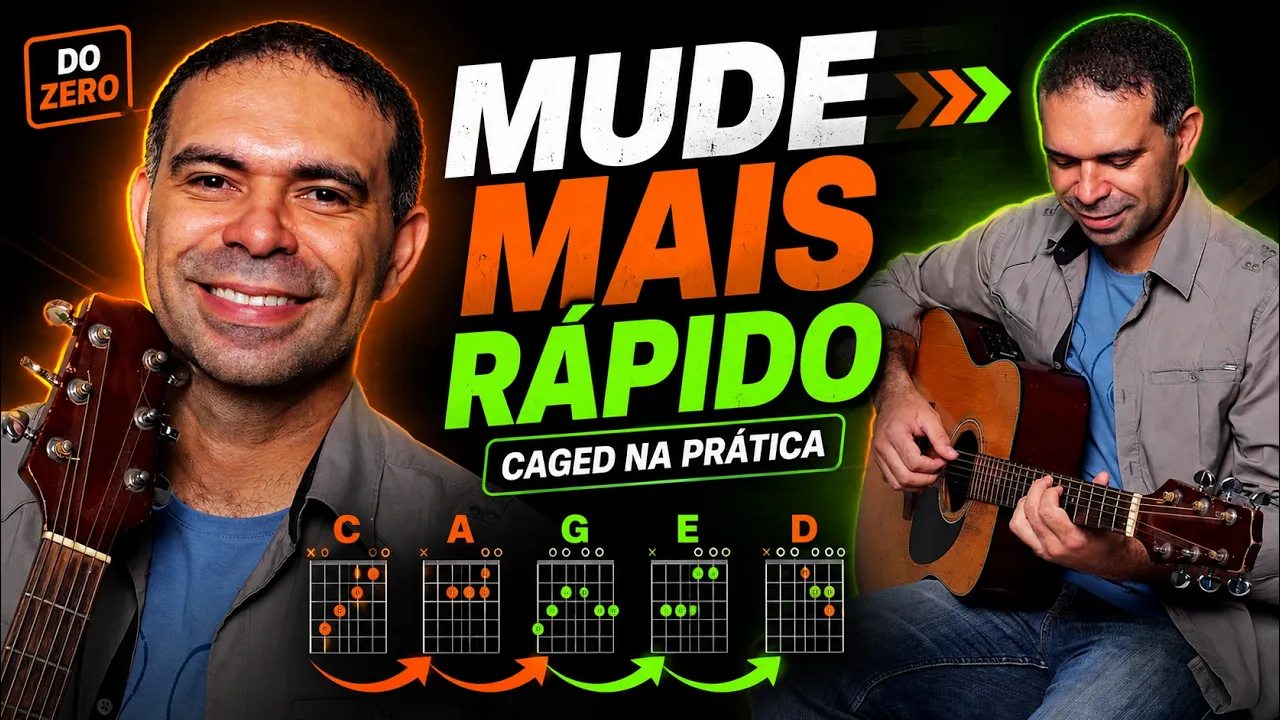 TODOS os ACORDES no VIOLÃO com o sistema CAGED