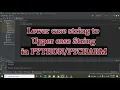 how to convert lower case string to upper case string in python