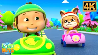 Go Kart Race Pranks! Funny 3D Animal Cartoons for Kids