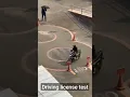 Driving licence test two wheeler