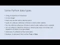 Python Fundamentals Common Data Types Part 2 of 6