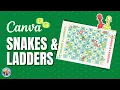 Design your own BOARDGAME - Snakes and Ladders with Canva