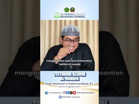 Testimoni Ustadz Mohammad La Fayette, BA.
