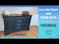 Java Gel Stain and chalk paint dresser tutorial