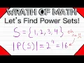 Finding Power Set Examples Set Theory Subsets and Power Sets