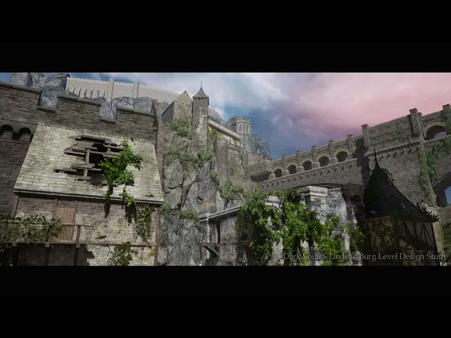 Unreal Engine 4 - Dark Souls Undead Burg Level Study / Remake
