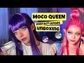 ANIME Magical Colored Contact Lenses from Moco Queen Unboxing and review with Fern cosplay